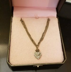 Juicy Couture Pave Heart Necklace